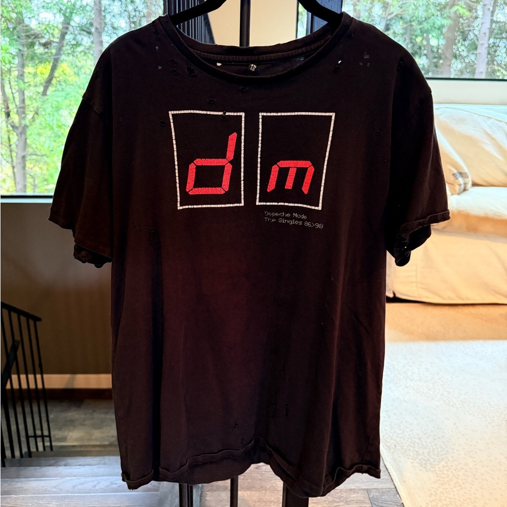 R13 distressed Depeche Mode tee